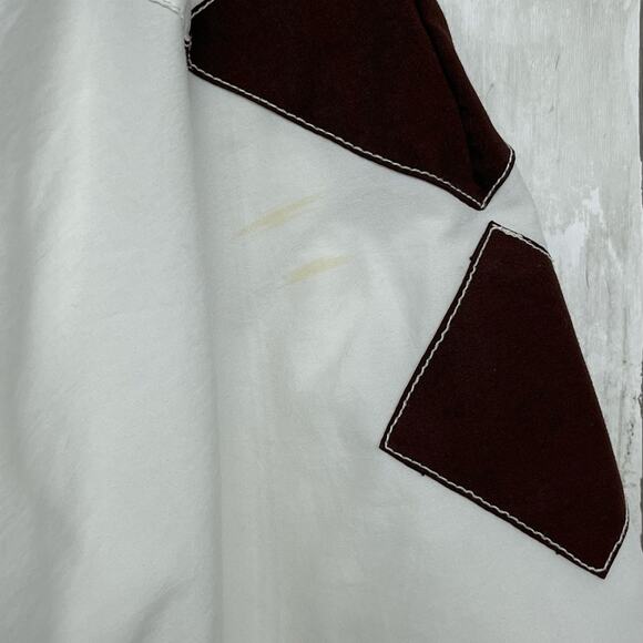 Vintage Janeve Brown White 2 Piece Long Sleeve Zip Up Track Suit Small - Picture 4 of 16